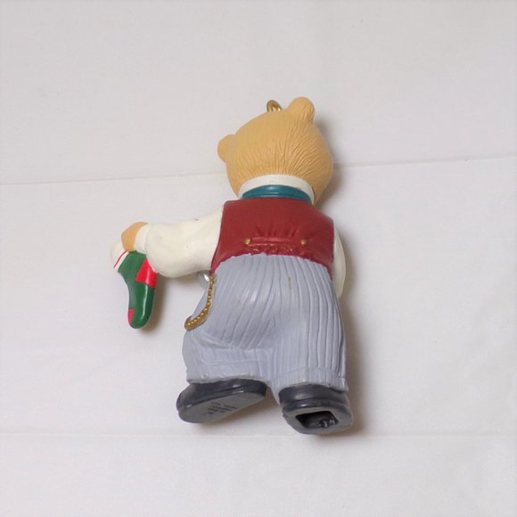 Hallmark The Bearingers Victoria Circle Bear Family 5 Ornaments Christmas 1993 - Picture 12 of 16